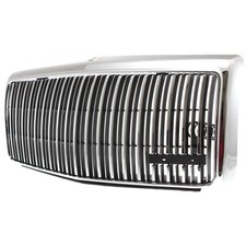 Full Chrome Grille For 1995-1997 Lincoln Town Car - OE Style Direct Replacement
