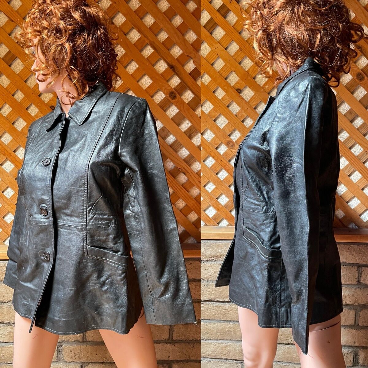 ジャケット・アウター archive leather jacket grunge y2k archive hooded leather jacket grunge y2k - メルカリ