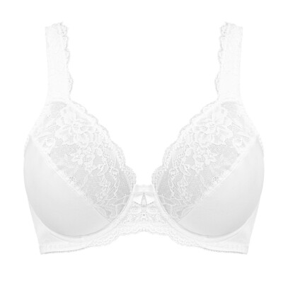 Plus Size Bra Women's Minimizer Lace Underwire Full Coverage Bralette 32-54 C-J