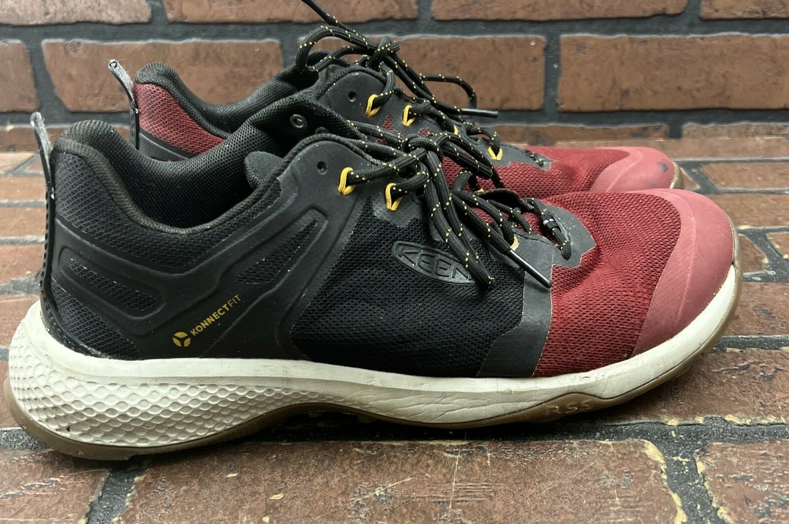 Scarpe da ginnastica basse Keen Konnect Fit rosse nere da trekking ~ Uomo 10 5