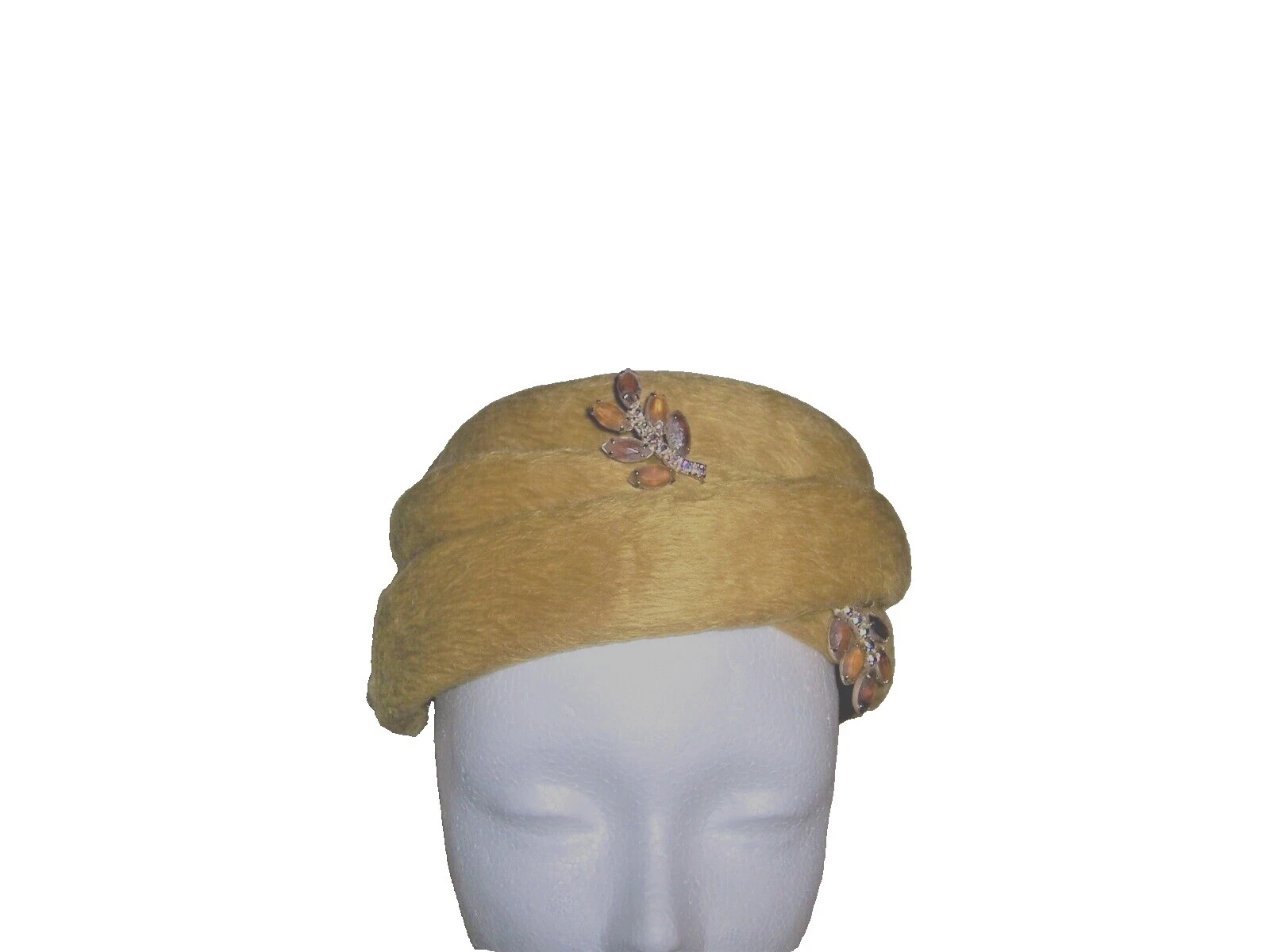 Sombreros vintage eveningwear velour Pastillero para Mujeres