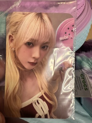 AESPA X CROCS Stomp Lined Clog Pink Karina Photo Card Women 10/Men