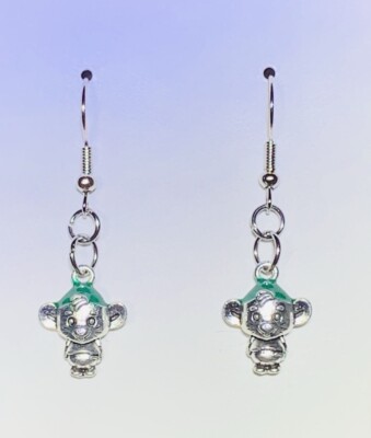 Silver Cinderella s Gus Mouse Drop Dangle Earrings!!