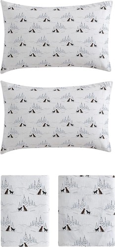 Luxurious Dog Friends White King Flannel Sheet Set - Oeko-Tex Certified Comfort - Picture 7 of 12