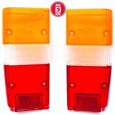 X2 TOYOTA LAND CRUISER FJ60 FJ62 BJ60 HJ60 BJ62 HJ62 REAR TAIL LIGHT LENS OEM