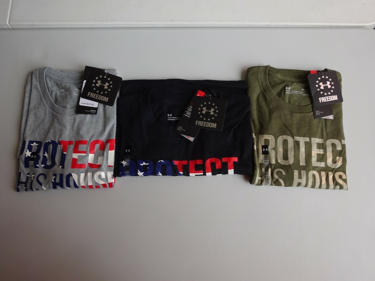 Under Armour Men's Freedom Protect This House Short Sleeve Tactical Tee NWT  2019