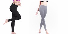 Women Yoga Stretch Sweat Pants Spandex Cotton Sports Fitness Capri Leggings
