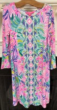 Lilly Pulitzer Ophelia Swing Dress XS It Was All A Dream Pink Purple Floral