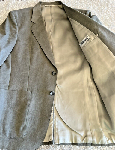 Kingsridge Imperial Barth Medium Ultra Suede Gray Men’s Blazer Sports Jacket Vtg - Picture 18 of 23