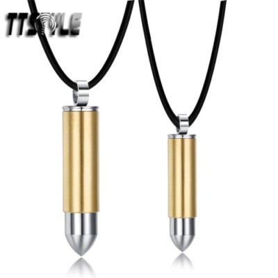 S925 Bullet Pendant, Bullet Necklace Silver, Silver Bullet Pendant