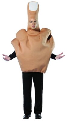 Rasta Imposta Middle Finger Flipping The Bird Adult Mens Halloween Costume 6133