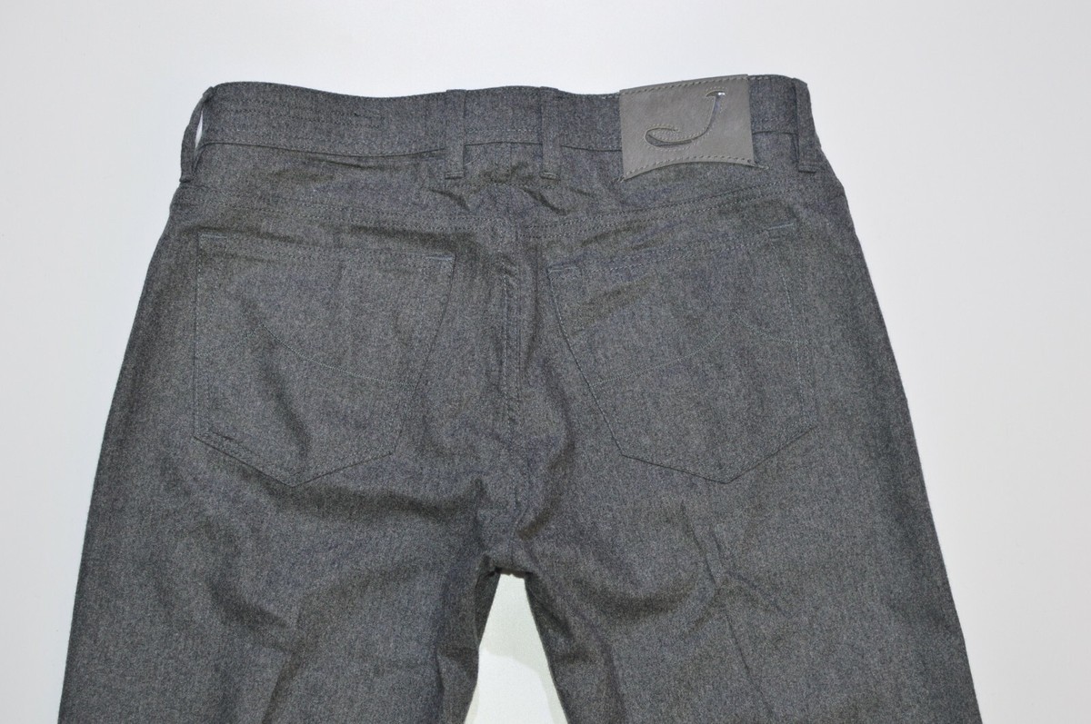 Jacob Cohen Handmade J688 Wool B Comfort 5-Pocket Pants Gray Jacob Cohen Handmade J688 Wool B Comfort 5-Pocket Pants Gray