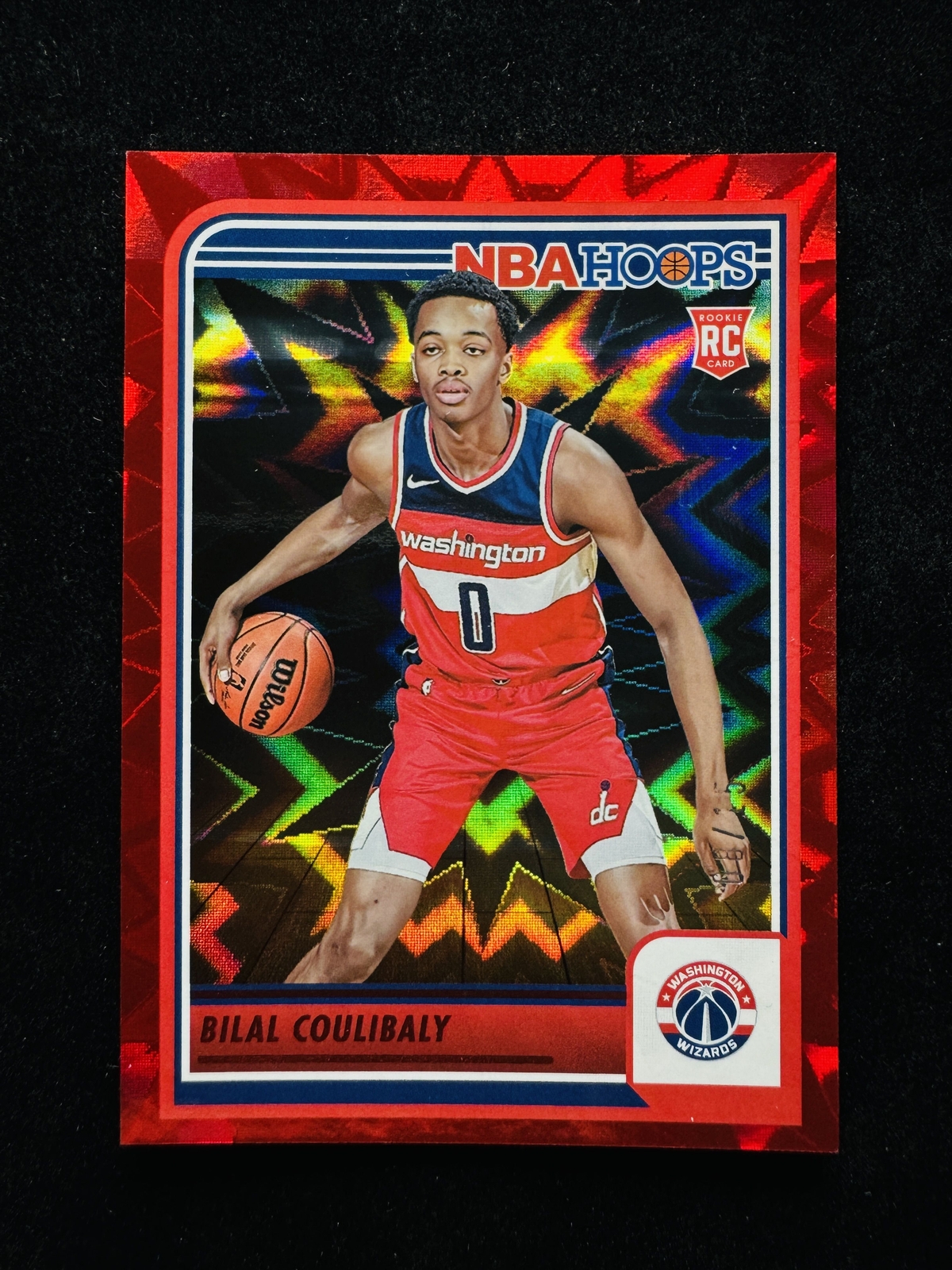 2023-24 Panini Hoops Bilal Coulibaly #276 RC Rookie Red Explosion 08/15 Ebay 1/1