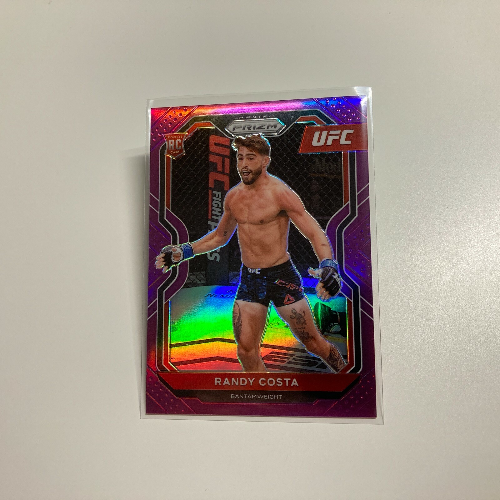 Randy Costa 2021 Panini Prizm UFC Purple Refractor RC Rookie Card 120/149 #89