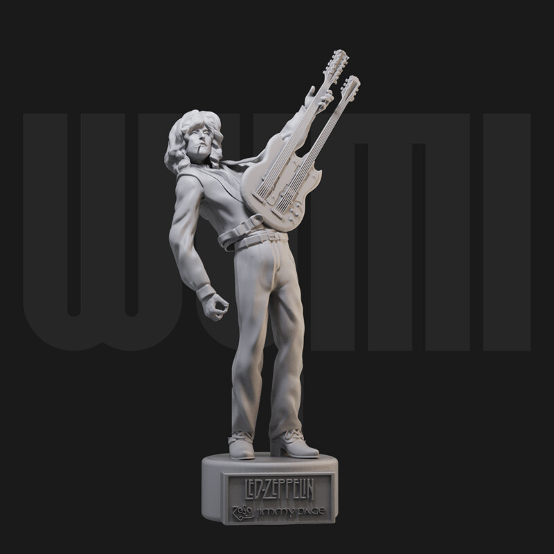 ジミーペイジ　Jimmy Page　フィギュア Led Zeppelin Jimmy Page ジミー・ペイジ フィギュア