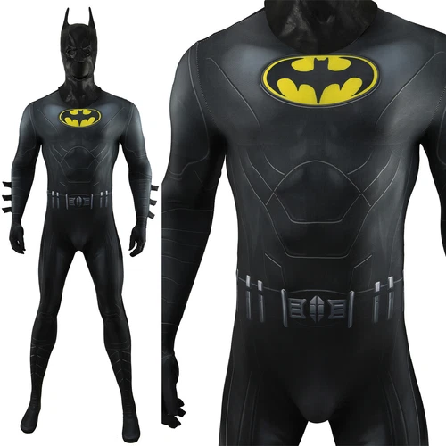 Batman Bruce Wayne Print Jumpsuit Bodysuit Halloween Cosplay Costume