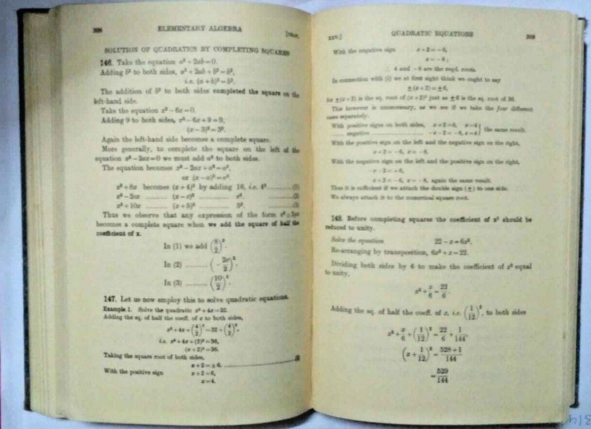 ELEMENTARY ALGEBRA PART 1 WITH ANSWER BAKERS & BOURNEC 1933