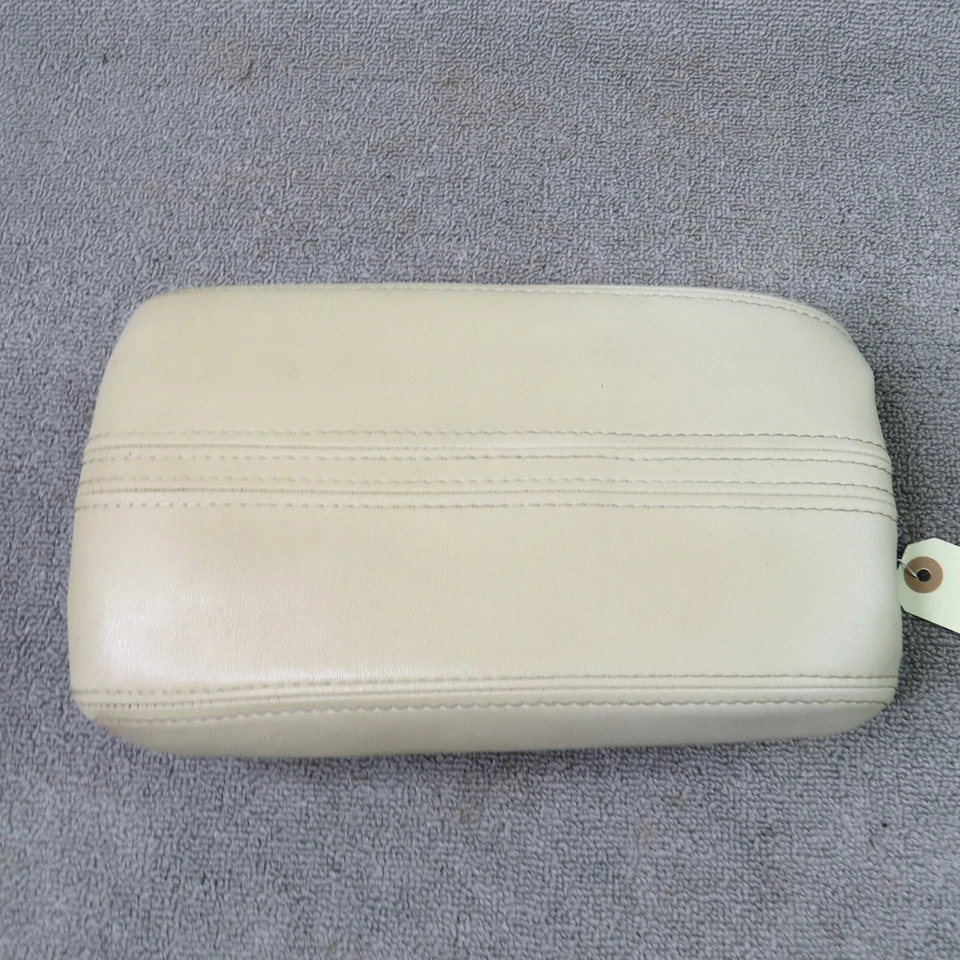 2007-2009 Lincoln MKZ console central de couro tampa apoio de braço com deslizamento bronzeado - Imagem 3 de 4