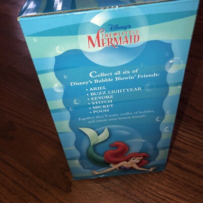 Disney The Little Mermaid ARIEL Bubble Blower Machine In Box W