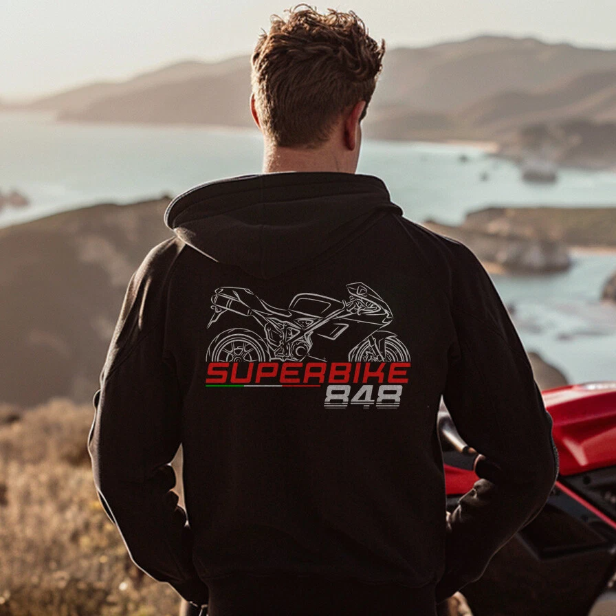Ducati Superbike 848 - Motorcycle Hoodie Pullover for Riders