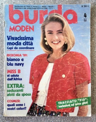 BURDA Moden ITALIEN Nr. 4. April 1989 - MODA Fashion Magazine