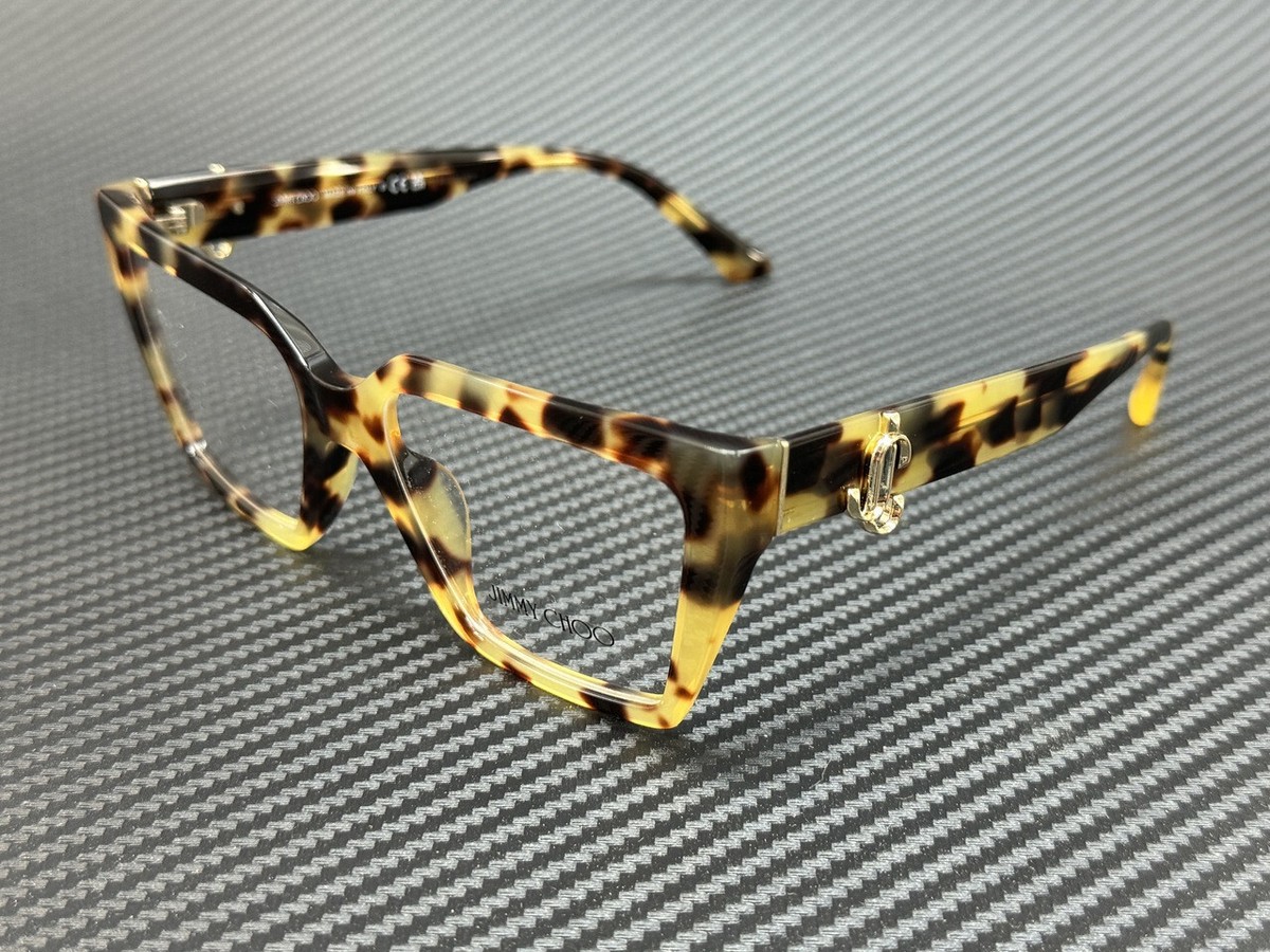 JIMMY CHOO JC3017U 5004 Yellow Havana Women's 54 mm Eyeglasses | eBay