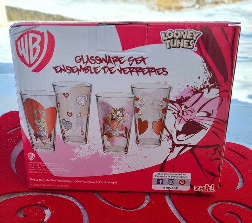 LOONEY TUNES Glassware Set of 2 Tumbler Drinking Glasses 16 oz - Picture 5 of 7
