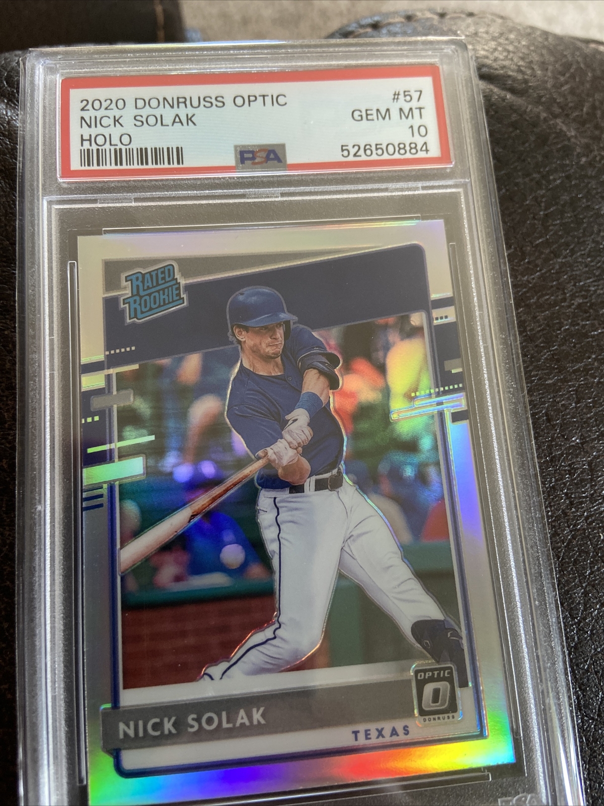 2020 Donruss Optic Baseball NICK SOLAK PSA 10 Silver Holo Prizm Rated Rookie RC