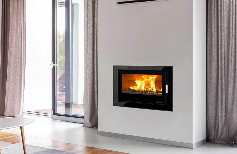 DOUBLE SIDED BOILER STOVE MODERN INSET CASSETTE DOUBLE SIDE MULTIFUEL BURNER  | eBay
