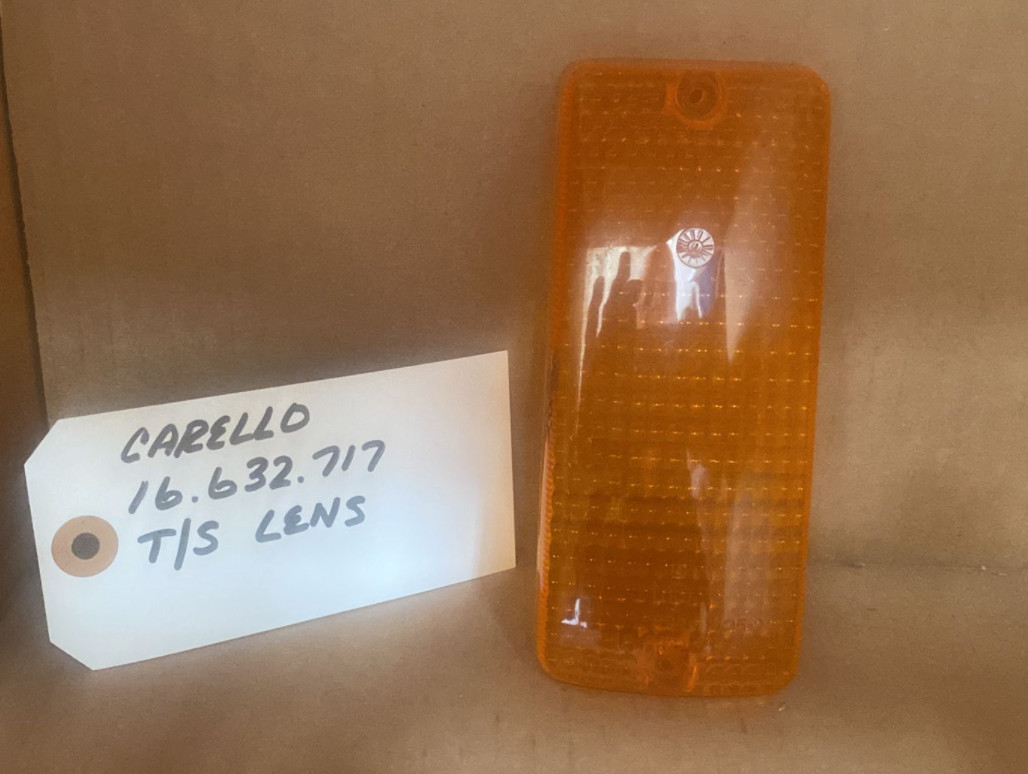 Carello Left Turn Signal Lens - #16.632.717 -Fits Fiat, Maserati, Lambo & Lancia