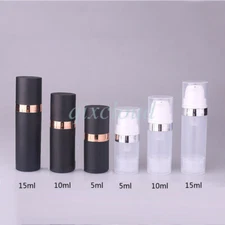 5ml 10ml 15ml Empty PET Airless Lotion Pump Bottles Vacuum Cosmetic Containers