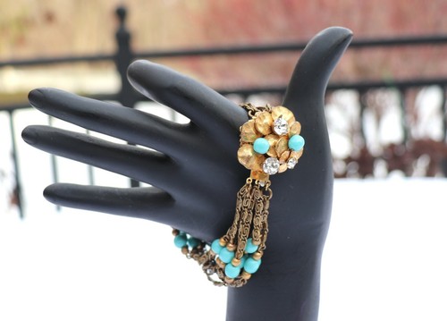 VINTAGE MIRIAM HASKELL TURQUOISE BEADS 