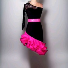 Latin Dance Dress Waist Belt Training / Performance Spandex / Crepe Side-Draped