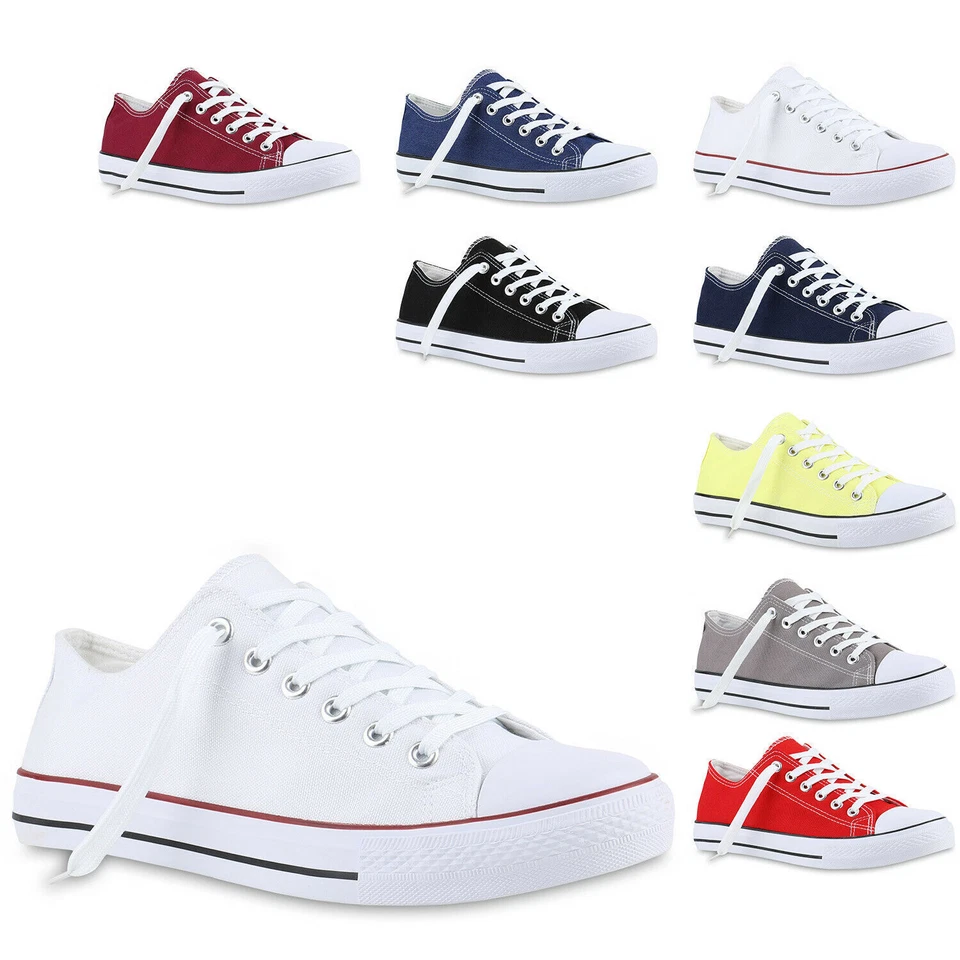 MARKENLOS 893229 Herren Sneakers Stoffschuhe Schnürer Sportschuhe Low Sneaker Mode