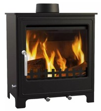 EEK A Kleiner Kaminofen Z08, externe Zuluft, Holz&Kohle + dauerbrandf. – 8 kW