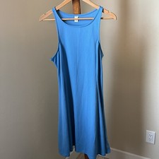 Old Navy Women's Tank Dress Knee Length Blue Stretch Ponte Large