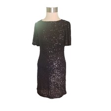 New Hilary Radley Back Sequin Dress Coctail Party Dancing Size S