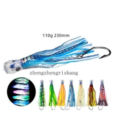 9 inch Fishing Trolling Lures Saltwater Chuggers Fishing Wahoo Tuna Mahi Marlin