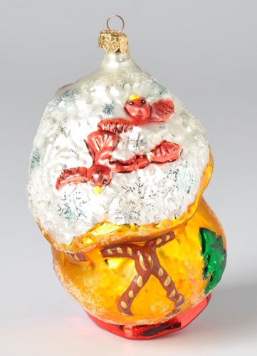 Christopher Radko 1998 Woodland Winds Blizzard Santa Bunny Rabbit Glass Ornament - Picture 3 of 10
