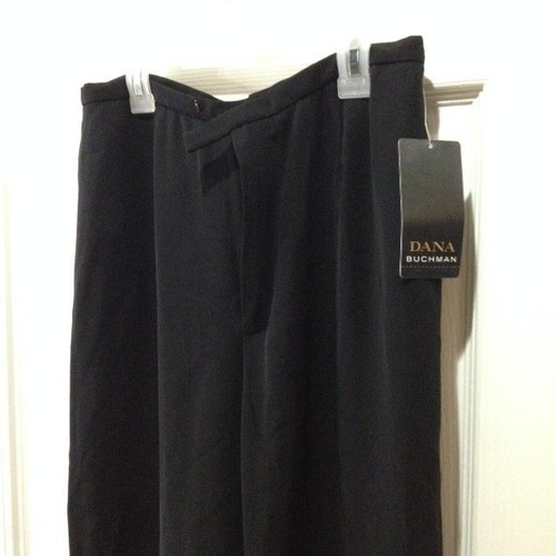 Nuevos con etiquetas Pantalones para mujer Dana Buchman totalmente forrados talla 8 negros precio de venta sugerido por el fabricante: $198.00 - Imagen 6 de 11