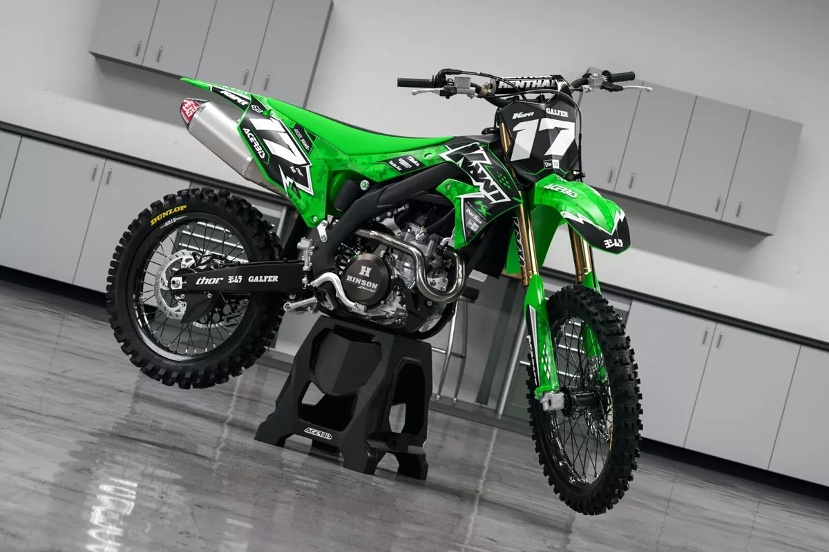 KAWASAKI Complete Graphics KX F KLX 65 85 110 112 125 140 150 230