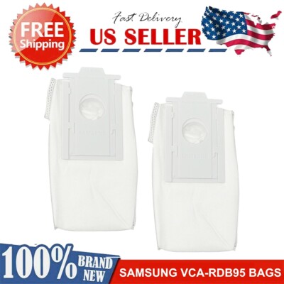 2 Pack GENUINE SAMSUNG VCA-RDB95 Jet Bot Jet Bot+ Robot Clean Station Dust Bag