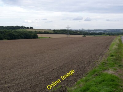 Photo 6x4 Derbyshire countryside Winshill Open fields between Burton and  c2014