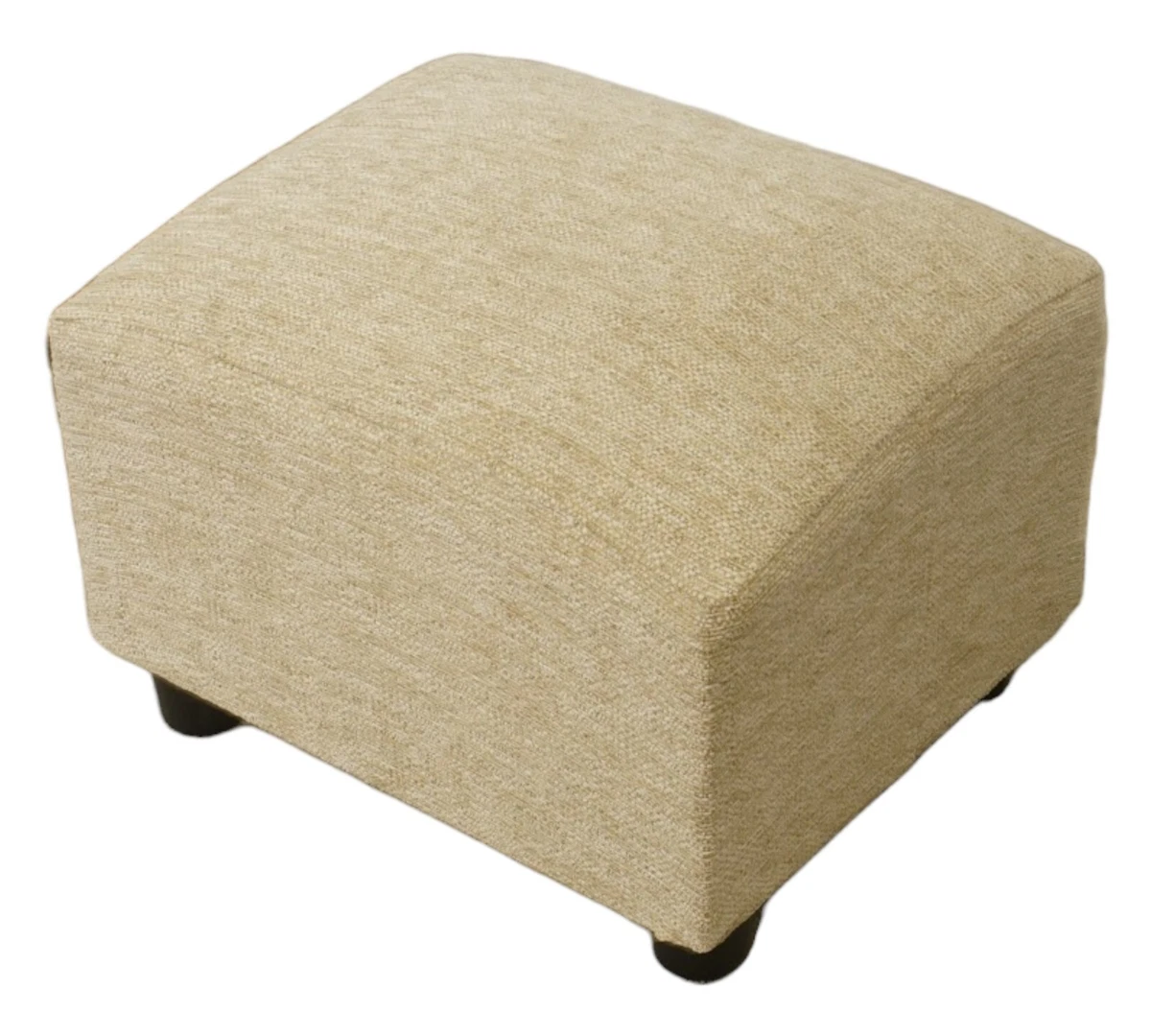 Footstool Small Stool Ottoman Cream Chenille Oatmeal Fleck
