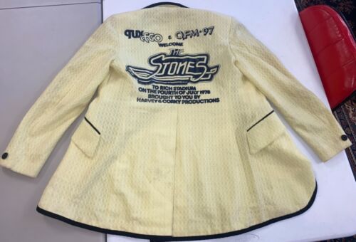 Original 1978 The Rolling Stones Tour Jacket Tux Coat Very Clean Buffalo NY Rich - Picture 1 of 5