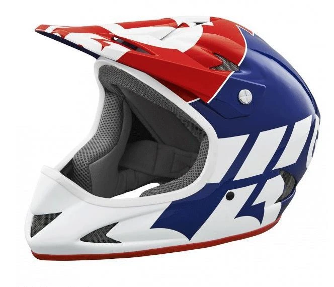 SixSixOne 661 Rage Full Face MTB DH Helmet Medium M 57 59cm Red White Blue New