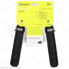 Ergon GFR1 Large Lock-On Handlebar Bike Grips MTB Freeride Gravity Bike - Black