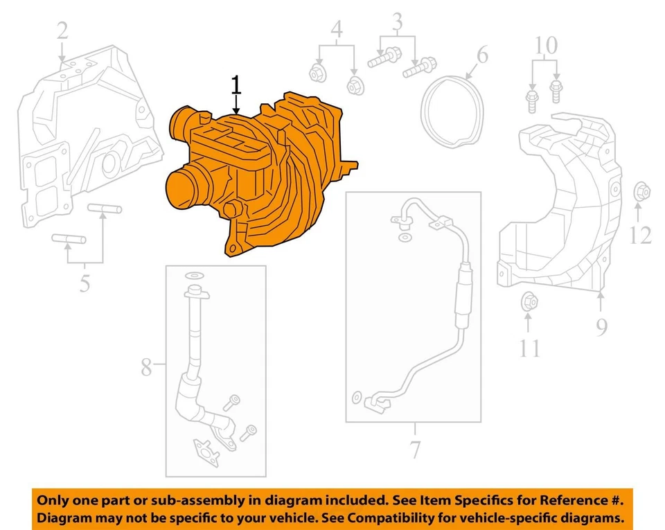 Jeep Wrangler 2023 turbocompresor OEM 14 k millas (LKQ ~ 405700263) Foto 4 de 4