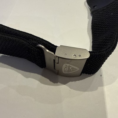 For NIKE ACG ASCENT BLACK triax REPLACEMENT fabric WATCH BAND ,