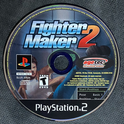 Fighter Maker 2 PS2 Disc Only TESTED Authentic Play Station 2